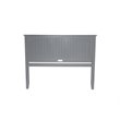 Leo & Lacey Contemporary King Wood Panel Headboard in Grey Finish