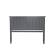 Leo & Lacey Contemporary King Wood Panel Headboard in Grey Finish