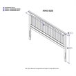 Leo & Lacey Contemporary King Wood Panel Headboard in Grey Finish