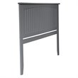 Leo & Lacey Contemporary King Wood Panel Headboard in Grey Finish