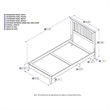 Leo & Lacey Contemporary Twin Solid Wood Foundation Bed in Grey