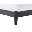 Leo & Lacey Contemporary Twin Solid Wood Foundation Bed in Grey