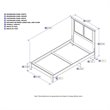 Leo & Lacey Contemporary Twin Solid Wood Foundation Bed in Grey