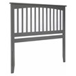 Leo & Lacey Contemporary Queen Wood Headboard in Grey Finish