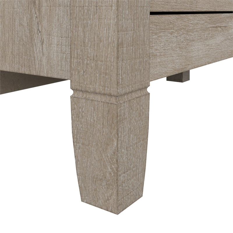 Bush Furniture Key West 2 Drawer Lateral File Cabinet in Washed Gray