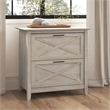 Bush Furniture Key West 2 Drawer Lateral File Cabinet in Washed Gray