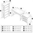 Bush Furniture Key West 48W Writing Desk 3 Piece Office Suite in Gray