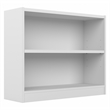 Universal 2 Shelf Bookcase in Pure White - Engineered Wood