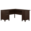 Somerset 60W L Shaped Desk with Storage - Engineered Wood