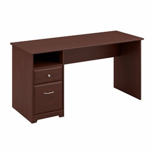 Bush Cabot 60&quot Wood Computer Desk with Drawers in Harvest Cherry