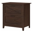 Bush Furniture Key West 2 Drawer File Cabinet in Bing Cherry