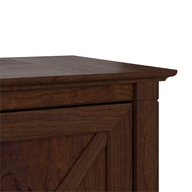 Bush Furniture Key West 2 Drawer File Cabinet in Bing Cherry
