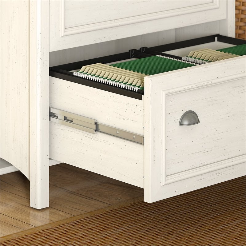 Bush Furniture Fairview 2 Drawer File Cabinet in Antique White