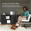 Salinas Accent Storage Cabinet with Doors in Vintage Black - Engineered Wood