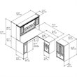 Fairview L Desk with Hutch and Storage in Antique White - Engineered Wood