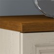 Fairview Small Storage Cabinet with Doors in Antique White - Engineered Wood