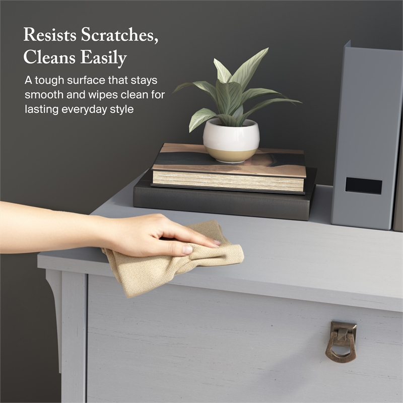 Salinas 2 Drawer Lateral File Cabinet in Cape Cod Gray - Engineered Wood