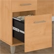 Somerset 72W Office Desk with Drawers and Hutch - Engineered Wood