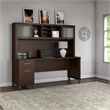 Somerset 72W Office Desk with Drawers and Hutch - Engineered Wood