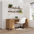 Somerset 72W Office Desk with Drawers in Maple Cross - Engineered Wood