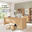 Somerset 72W Office Desk with Drawers in Maple Cross - Engineered Wood