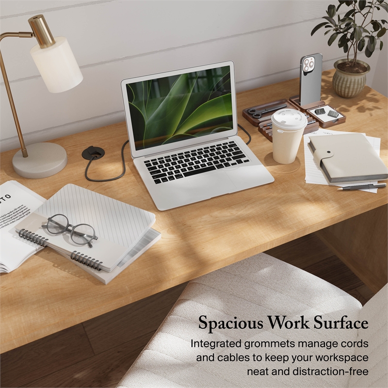 Somerset 72W Office Desk with Drawers in Maple Cross - Engineered Wood