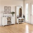 Bush Furniture Salinas Entryway Storage Set in Antique White