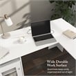 Cabot 60W L Shaped Computer Desk with Storage in White - Engineered Wood