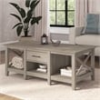 Key West Coffee Table with Storage in Washed Gray - Engineered Wood