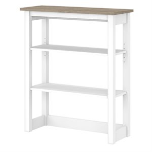 Mayfield Tall Hutch Organizer in Shiplap Gray / White - Engineered Wood