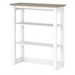 Mayfield Tall Hutch Organizer in Shiplap Gray / White - Engineered Wood
