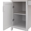 Bush Furniture Key West 54W Computer Desk with Storage in Pure White Oak