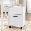 Bush Furniture Key West 2 Drawer Mobile File Cabinet in Pure White Oak