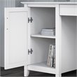Key West 54W Computer Desk and Chair Set in Pure White Oak - Engineered Wood