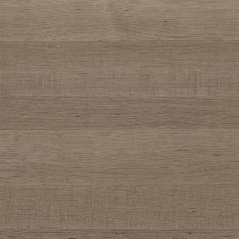 Bush Somerset Engineered Wood L-Shaped Desk and Chair Set in Ash Gray