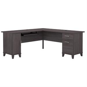 Somerset 72W L Shaped Desk with Storage - Engineered Wood