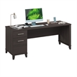Somerset 72W Office Desk with Drawers in Storm Gray - Engineered Wood
