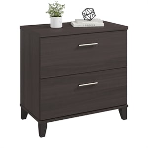 Somerset 2 Drawer Lateral File Cabinet in Storm Gray - Engineered Wood