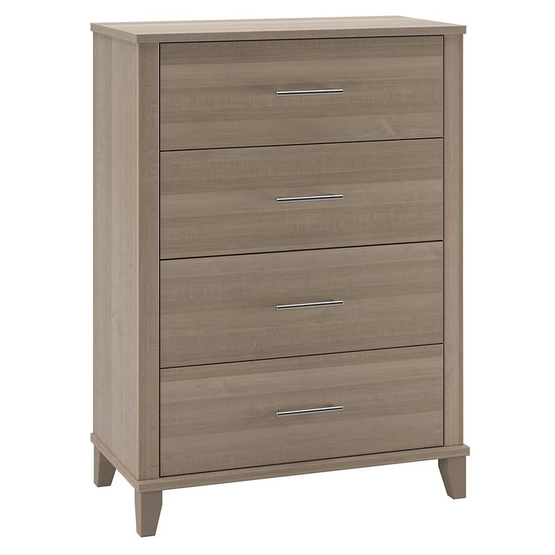 Bush Furniture Somerset Chest of Drawers in Ash Gray