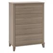 Bush Furniture Somerset Chest of Drawers in Ash Gray