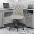 Bush Fairview Mid Back Fabric Office Chair with Adjustable Height in Light Gray