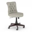 Bush Fairview Mid Back Fabric Office Chair with Adjustable Height in Light Gray