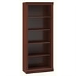 Bush Furniture Saratoga 5 Shelf Wood Bookcase in Harvest Cherry