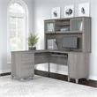 Somerset 60W L Shaped Desk with Hutch - Engineered Wood