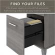 Somerset 72W Office Desk with Drawers and Hutch - Engineered Wood