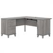Somerset 60W L Shaped Desk with Storage - Engineered Wood