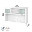 Somerset 60W Desk Hutch - Engineered Wood