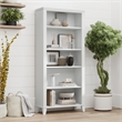 Somerset Tall 5 Shelf Bookcase in White - Engineered Wood