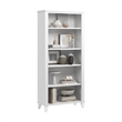 Somerset Tall 5 Shelf Bookcase in White - Engineered Wood