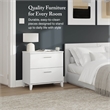Somerset 2 Drawer Lateral File Cabinet in White - Engineered Wood